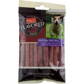 Hartz Rawhide Munchy Sticks for Small Dogs Beef Flavor - 20 count