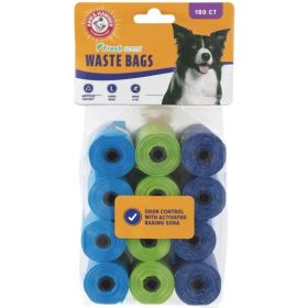 wasteArm and Hammer Dog Waste Refill Bags Fresh Scent Assorted Colors - 180 count