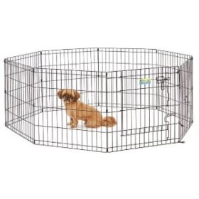 MidWest Contour Wire Exercise Pen with Door for Dogs and Pets - 24" tall - 1 count