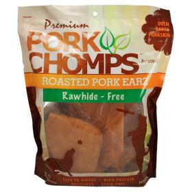 Pork Chomps Roasted Pork Skin Pig Earz - 10 Pack