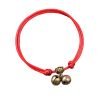 Adjustable Pet Collar with Bell Pendant Lightweight Dog Cat Collar 7-11 inches, Red rope