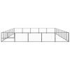 Dog Kennel Black 430.6 ftÂ¬â‰¤ Steel