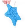 Pet supplies sea star pet suction cup licking pad pet dinner plate dog licking pad slow food bowl cat food dog food bowl