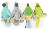 Pet Squeaky Toy Dog Toys, Bite Resistant Plush Parrot Shaped Dog Rope Toys, Chew Toy with Sound