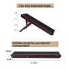 Adjustable Pet Ramp; Folding Portable Wooden Dog Cat Ramp; Non-Slip Paw Traction Mat Dog Step for Car; SUV; Bed; Couch; Adjustable Height from 10" to