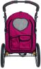 Petique All Terrain Pet Jogger Stroller for Dogs and Cats Berry