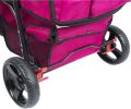 Petique Durable Pet Stroller Razzberry