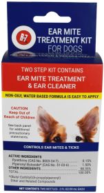 Miracle Care Pet Ear Mite Treatment Kit and Ear Cleaner for Dogs (6 oz (3 x 2 oz): 6 oz (3 x 2 oz) Miracle Care Pet Ear Mite Treatment Kit and Ear Cleaner for Dogs)