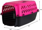 Petmate Pet Porter Kennel Pink and Black