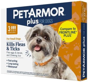 PetArmor Plus Flea and Tick Treatment for Small Dogs (5-22 Pounds) (3 count: 3 count PetArmor Plus Flea and Tick Treatment for Small Dogs (5-22 Pounds))