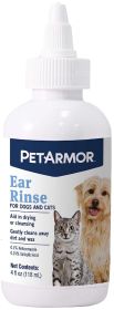 PetArmor Ear Rinse for Dogs and Cats (4 oz: 4 oz PetArmor Ear Rinse for Dogs and Cats)