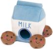 ZippyPaws Interactive Milk and Cookies Burrow