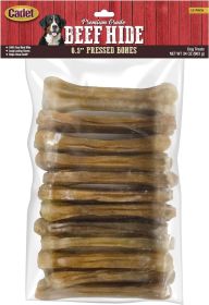 Cadet Premium Grade Pressed Beef Hide Bone 6.5 Inch (12 count: 12 count Cadet Premium Grade Pressed Beef Hide Bone 6.5 Inch)