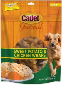 Cadet Gourmet Sweet Potato and Chicken Wraps for Dogs (14 oz: 14 oz Cadet Gourmet Sweet Potato and Chicken Wraps for Dogs)