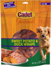 Cadet Gourmet Sweet Potato and Duck Wraps for Dogs (14 oz: 14 oz Cadet Gourmet Sweet Potato and Duck Wraps for Dogs)