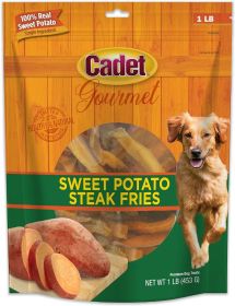 Cadet Gourmet Sweet Potato Steak Fries for Dogs (1 lb: 1 lb Cadet Gourmet Sweet Potato Steak Fries for Dogs)