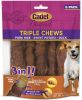 Cadet Gourmet Pork Hide Triple Chews with Duck and Sweet Potato