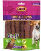 Cadet Gourmet Pork Hide Triple Chews with Duck and Apple