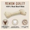 Cadet Premium Grade Beef Hide Knotted Bones 8 Inch