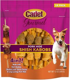 Cadet Gourmet Pork Hide Shish Kabobs (18 count: 18 count Cadet Gourmet Pork Hide Shish Kabobs)