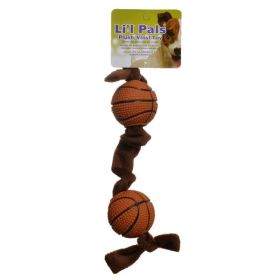 Lil Pals Plush Toys and Tugs Basketball Tug Toy (6 count: 6 count Lil Pals Plush Toys and Tugs Basketball Tug Toy)