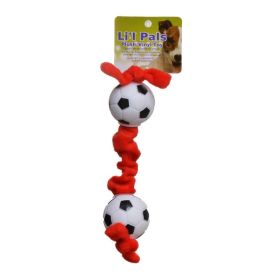 Lil Pals Plush Toys and Tugs Soccer Ball Tug Toy (6 count: 6 count Lil Pals Plush Toys and Tugs Soccer Ball Tug Toy)