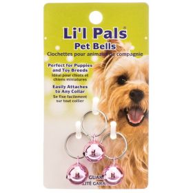 Lil Pals Pet Bells Pink for Puppies and Toy Breed Dogs (6 count (6 x 3 ct): 6 count (6 x 3 ct) Lil Pals Pet Bells Pink for Puppies and Toy Breed Dogs)