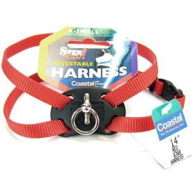 Coastal Pet Size Right Nylon Adjustable Dog Harness Red (size: X-Small - 1 count)