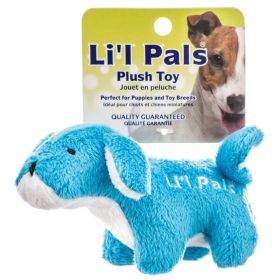 Lil Pals Ultra Soft Plush Dog Toy Blue Dog (6 count: 6 count Lil Pals Ultra Soft Plush Dog Toy Blue Dog)