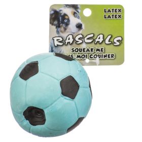 Coastal Pet Rascals Latex Soccer Ball Blue (6 count: 6 count Coastal Pet Rascals Latex Soccer Ball Blue)