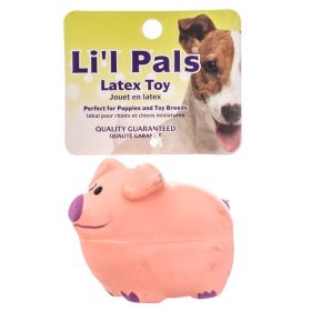 Lil Pals Latex Pig Dog Toy for Puppies and Toy Breeds (12 count: 12 count Lil Pals Latex Pig Dog Toy for Puppies and Toy Breeds)