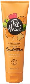 Pet Head Ditch the Dirt Deodorizing Conditioner for Dogs Orange with Aloe Vera (25.2 oz (3 x 8.4 oz): 25.2 oz (3 x 8.4 oz) Pet Head Ditch the Dirt Deodorizing Conditioner for Dogs Orange with Aloe Vera)