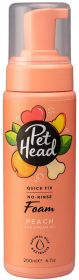 Pet Head Quick Fix No-Rinse Foam for Dogs Peach with Argan Oil (20.1 oz (3 x 6.7 oz): 20.1 oz (3 x 6.7 oz) Pet Head Quick Fix No-Rinse Foam for Dogs Peach with Argan Oil)