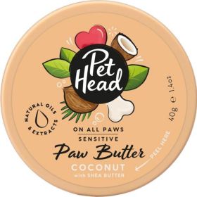 Pet Head Sensitive Paw Butter for Dogs Coconut with Shea Butter (4.2 oz (3 x 1.4 oz): 4.2 oz (3 x 1.4 oz) Pet Head Sensitive Paw Butter for Dogs Coconut with Shea Butter)