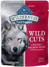 Blue Buffalo Wilderness Trail Toppers Wild Cuts Salmon in Gravy (9 oz (3 x 3 oz): 9 oz (3 x 3 oz) Blue Buffalo Wilderness Trail Toppers Wild Cuts Salmon in Gravy)