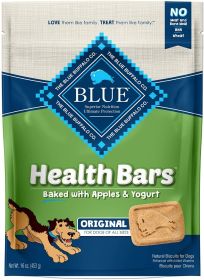 Blue Buffalo Health Bars Baked with Apples and Yogurt Natural Biscuits for Dogs (48 oz (3 x 16 oz): 48 oz (3 x 16 oz) Blue Buffalo Health Bars Baked with Apples and Yogurt Natural Biscuits for Dogs)