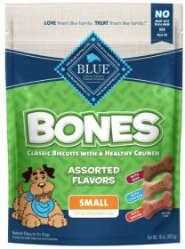 Blue Buffalo Classic Bone Biscuits Assorted Flavors Small (48 oz (3 x 16 oz): 48 oz (3 x 16 oz) Blue Buffalo Classic Bone Biscuits Assorted Flavors Small)