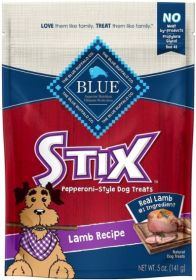 Blue Buffalo Pepperoni-Style Stix Lamb Recipe (10 oz (2 x 5 oz): 10 oz (2 x 5 oz) Blue Buffalo Pepperoni-Style Stix Lamb Recipe)