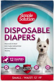 Simple Solution Disposable Diapers (Small - 36 count (3 x 12 ct): Small - 36 count (3 x 12 ct) Simple Solution Disposable Diapers)