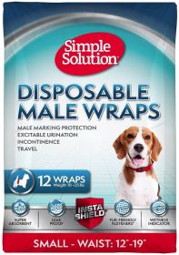 Simple Solution Disposable Male Wraps Small (72 count (6 x 12 ct): 72 count (6 x 12 ct) Simple Solution Disposable Male Wraps Small)