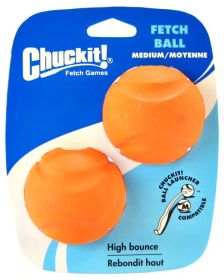 Chuckit Fetch Ball High Bounce Dog Toy for Chuckit Ball Launcher (Medium - 10 count: Medium - 10 count Chuckit Fetch Ball High Bounce Dog Toy for Chuckit Ball Launcher)