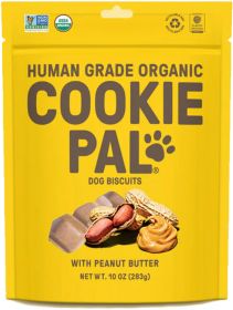 Cookie Pal Organic Dog Biscuits with Peanut Butter (90 oz (9 x 10 oz): 90 oz (9 x 10 oz) Cookie Pal Organic Dog Biscuits with Peanut Butter)