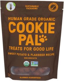 Cookie Pal Organic Dog Biscuits with Sweet Potato and Flaxseed (90 oz (9 x 10 oz): 90 oz (9 x 10 oz) Cookie Pal Organic Dog Biscuits with Sweet Potato and Flaxseed)