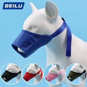 2pcs Dog Mouth Cover Adjustable Anti bite; Anti bark; Anti accidental Eating Dog Mask Pet Supplies Wholesale (colour: blue, Specifications: 1 # mouth circumference 12cm)