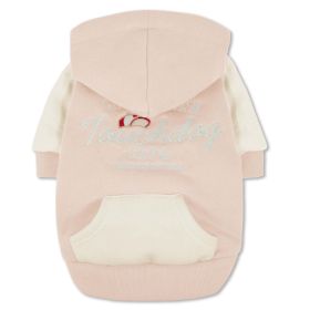 Touchdog 'Heritage' Soft-Cotton Fashion Dog Hoodie (Color: Pink, size: small)