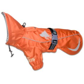 Dog Helios 'Ice-Breaker' Extendable Hooded Dog Coat w/ Heat Reflective Tech (Color: Orange, size: X-Large)