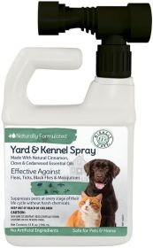 Miracle Care Natural Yard and Kennel Spray (96 oz (3 x 32 oz): 96 oz (3 x 32 oz) Miracle Care Natural Yard and Kennel Spray)