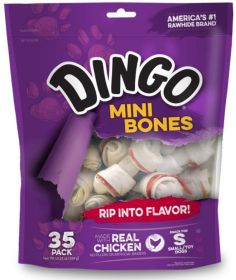 Dingo Mini Bones with Real Chicken (105 count (3 x 35 ct): 105 count (3 x 35 ct) Dingo Mini Bones with Real Chicken)