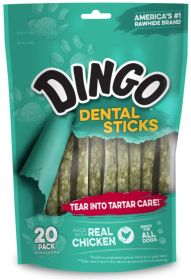 Dingo Dental Sticks for Tartar Control (120 count (6 x 20 ct): 120 count (6 x 20 ct) Dingo Dental Sticks for Tartar Control)