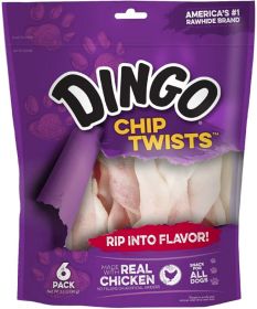 Dingo Chip Twists with Real Chicken (36 count (6 x 6 ct): 36 count (6 x 6 ct) Dingo Chip Twists with Real Chicken)